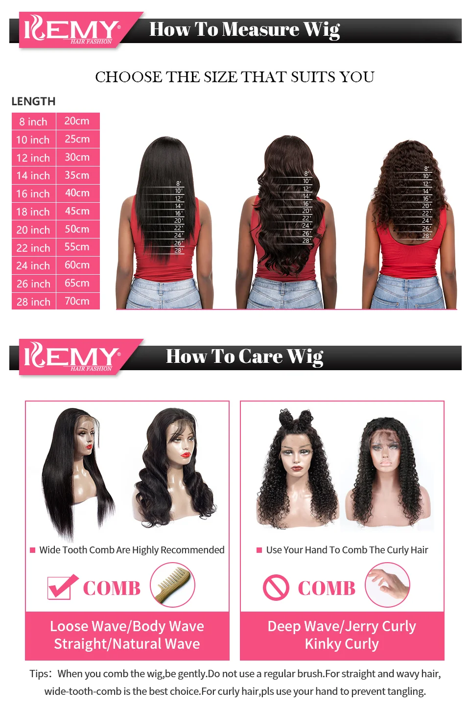 High Quality Apliques e perucas