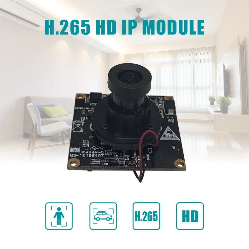 H.265 HD ip-камера модуль HI3516EV200 + sony 307 CMOS датчик звездного света с 3 6 мм широкоугольным