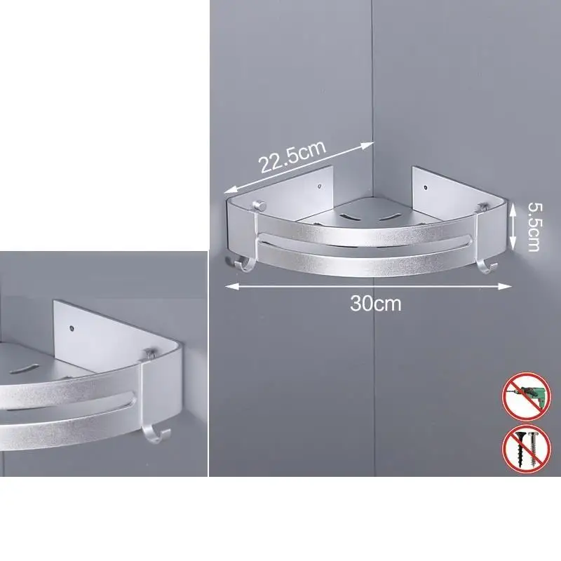 Do Lazienki Lazienka Pared Estanteria Mensole Banyo Aksesuarlari Estante Ducha Banheiro полки для ванной комнаты - Цвет: Version S