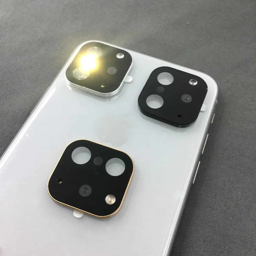 Поддельное стекло для камеры для iPhone X XS XSMAX защитное стекло Модифицированная металлическая наклейка объектив камеры Второе изменение на 11Pro Max