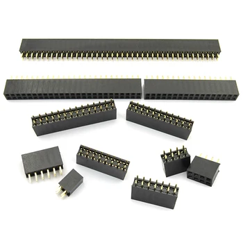 

100pcs 40 Pin 1x40 Female 2.54 Pin Header PCB JST Connector Strip for Arduino Black