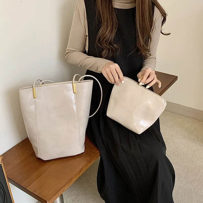 

2021 женская сумка на плечо, Роскошная мягкая сумка-мешок большой вместимости в стиле ретро, дизайнерская женская сумка, большая композитная Сумка-тоут