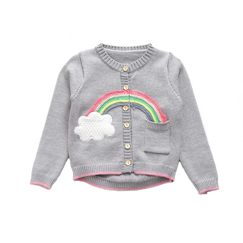 US Toddler Kids Baby Autumn S-2XL Knitted Sweater Boy Girl Outwear Cardigan Coat