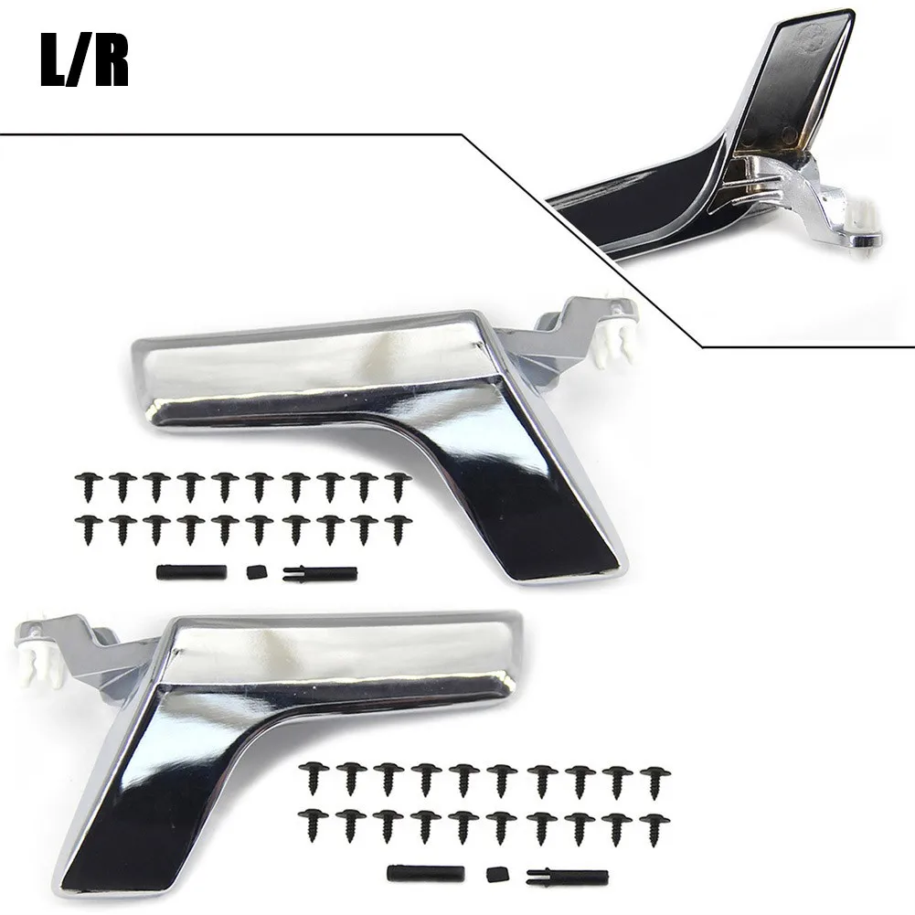 Matte Silver Car Door Handle Left Right Interior Inner Door Handle Door