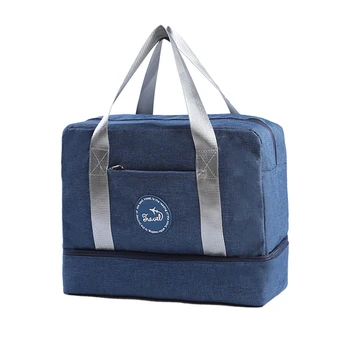 

New Cation Waterproof Travel Bag Large Dry-wet Seprate Beach Bags Double Layer Deffel Bag Travel Organizer Portable Weekend Bags