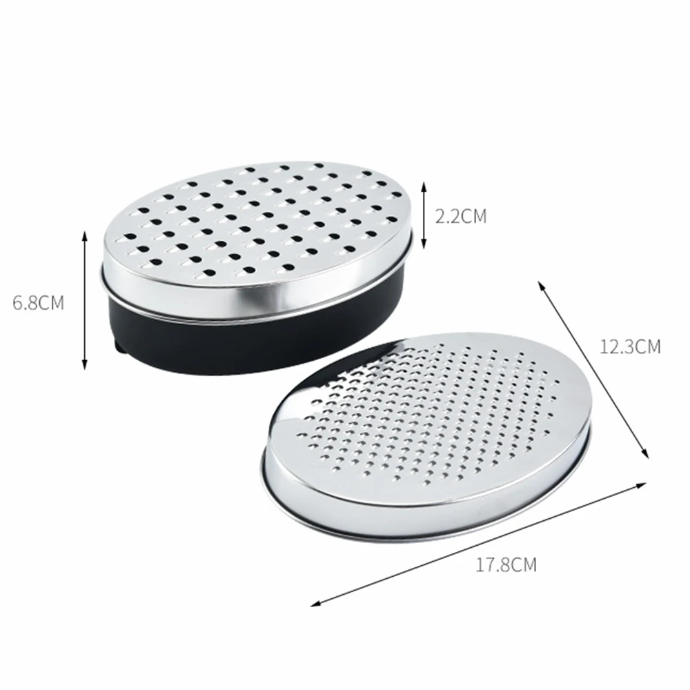 Cheese Grater Easy Clean Kitchen Oval Box Stainless Steel Slicer Container  Fruits Multifunctional Vegetables Practical Quick New