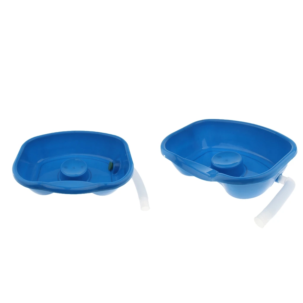 2 Pieces Hair Washing Basin Tray, Shampoo Tray Nursing Bed Basin for Elderly Disabled Care / Pregnancy Postpartum