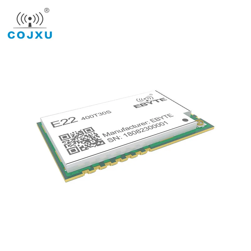 SX1268 LoRa TCXO 433 МГц 30 дБм E22 400T30S SMD UART беспроводной трансивер IPEX Печать отверстие 1 Вт