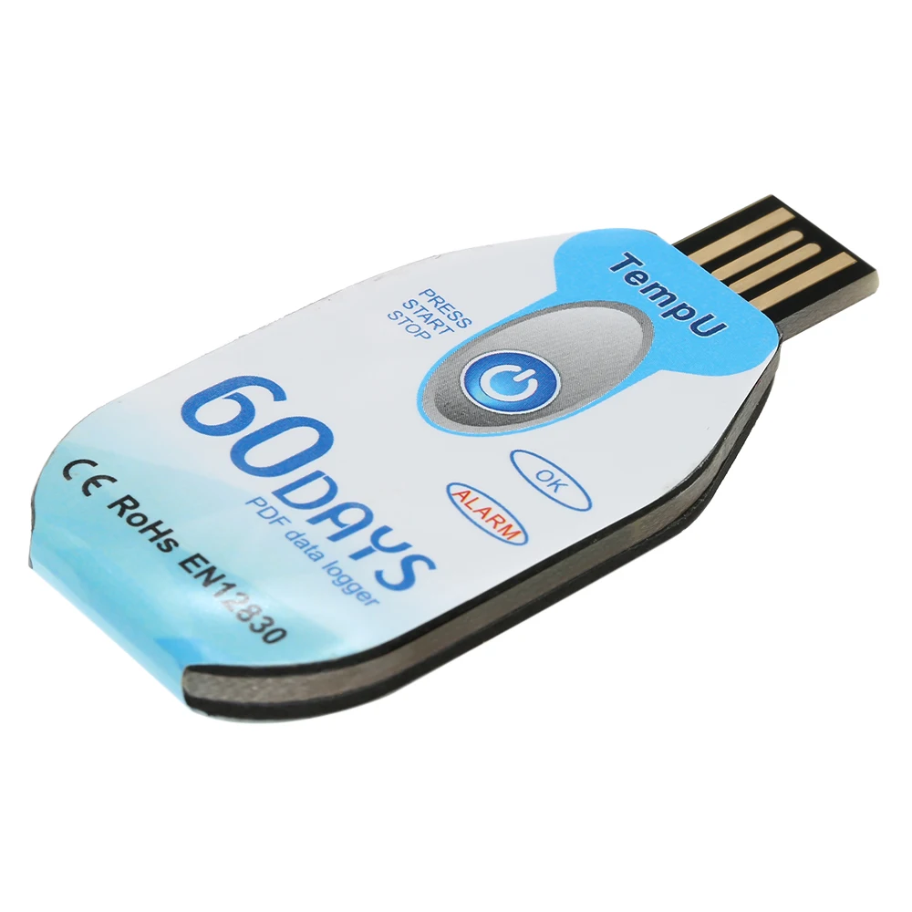 Водонепроницаемый USB 2,0 PDF регистратор данных температуры для биомедицины химической холодной цепи термометр рекордер