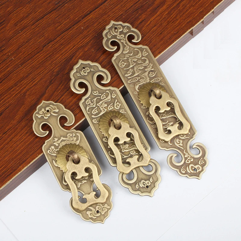 

Chinese Drawer Knob Furniture Pull Wardrobe Cabinet Shoe Bookcase Door Handle Closet Retro Cone Hardware Pulls