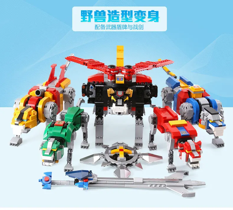 Идеи серии Voltron Defender of The Universe модель 2334 шт строительные блоки кирпичи игрушки совместимы с детьми подарок