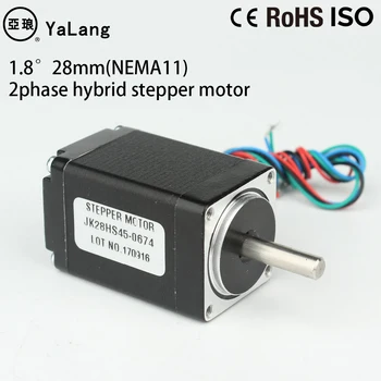 

NEMA11 stepper motor 1.8° 28mm D = 5mm 4-lead 2phase hybrid stepper motor for 3D printer for CNC engraving milling machine