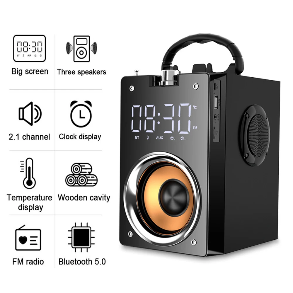 Беспроводная bluetooth колонка Портативная высокой мощности сабвуфер музыкальный