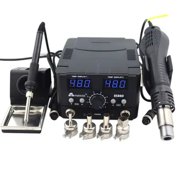 

2 in 1 750W LED Digital Hot Air Gun Electric Soldering Rework Station Desolderin