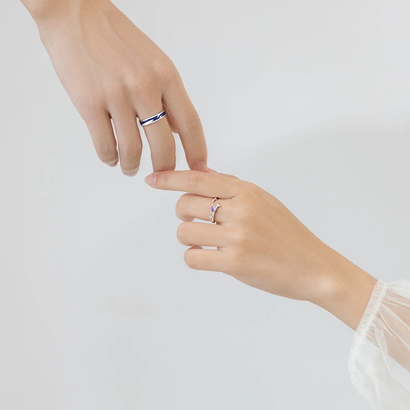 Thaya falllove, регулируемые кольца для пар, 925 серебро, хроматические кольца для женщин, подарок на помолвку