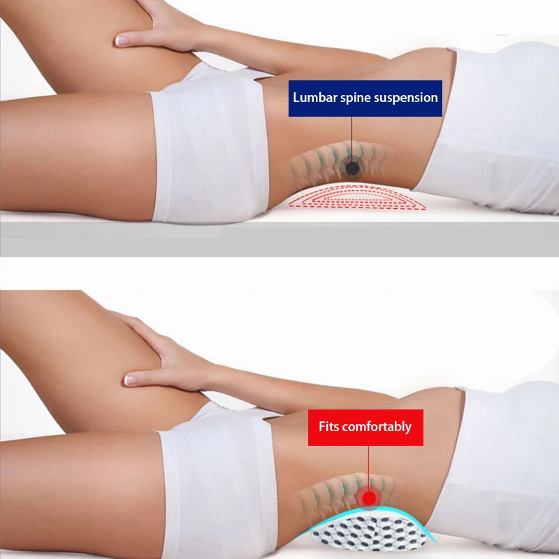 3D Waist Pillow Lumbar Disc Herniation Support Pillow Lumbar Cushion Support Waist Cushion for Pregnant Women's Back Relaxation 3