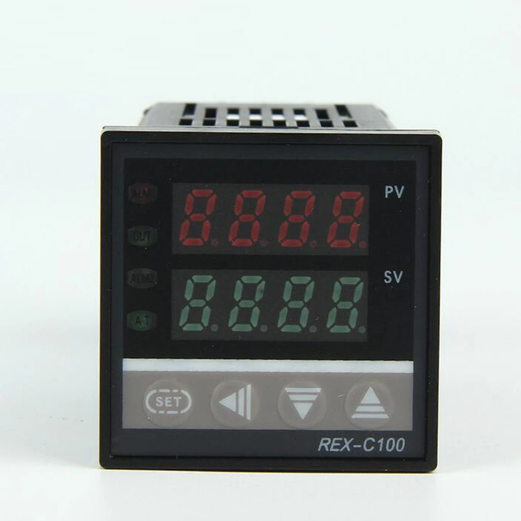 REX-C100 Professional Dual Digital Display PID Temperature Controller SSR