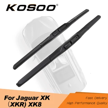 

KOSOO For Jaguar XK(XKR) XK8 21"+21" 1999 2000 2001 2002 2003 2004 2005 2006 Car Wiper Blades Fit Hook Arms Clean The Windshield