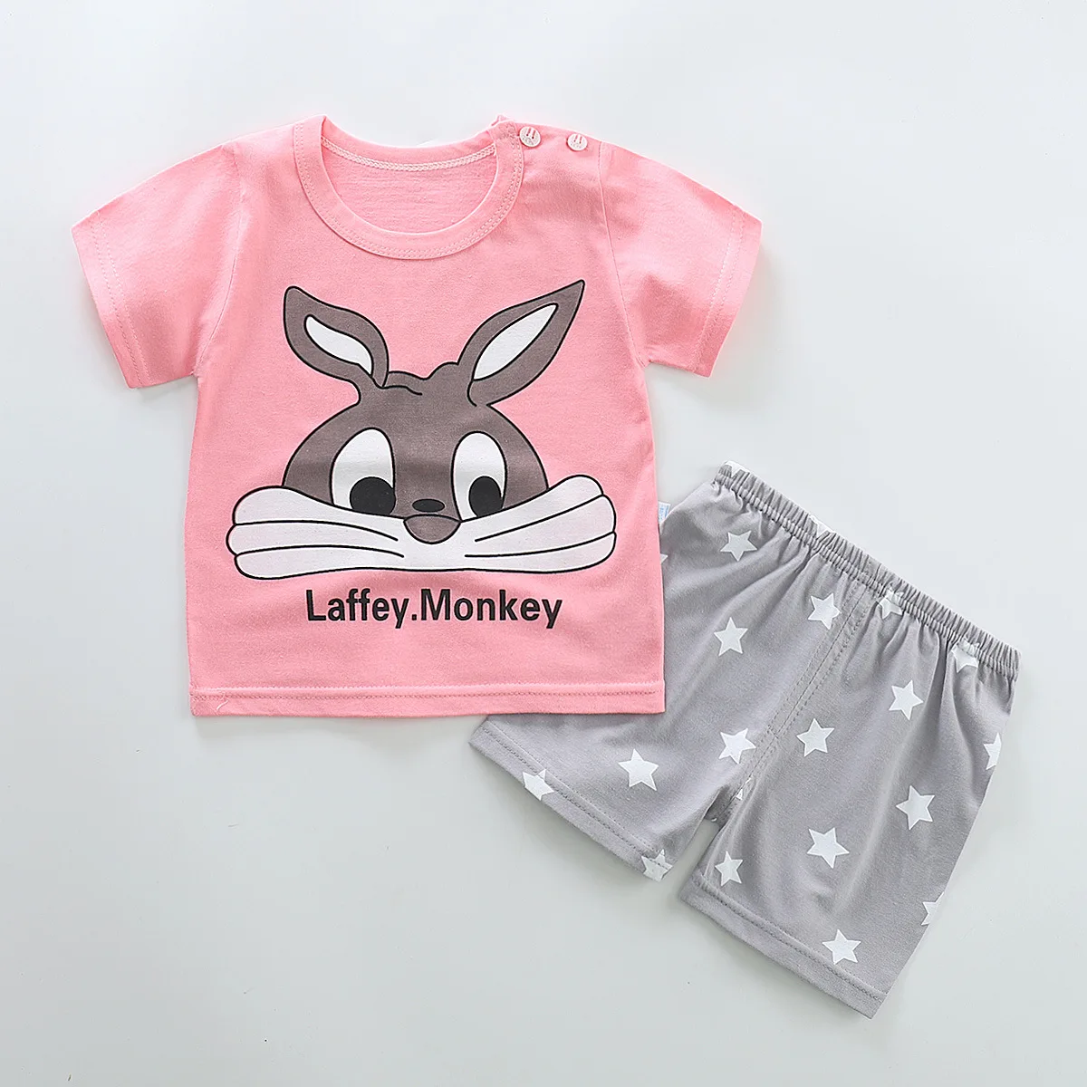 

ZWY858 Hot Sale Toddler Kids Baby Boys Star Letter Character Shirt Tops Shorts Outfits Set Summer Clothes for boy