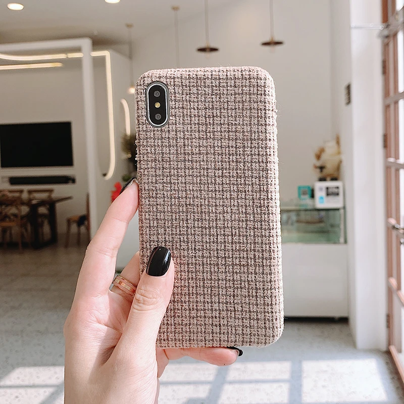 Зимние теплые плюшевые чехлы для телефонов iPhone 11Pro Max XR XS Max 7 8 Plus X модный противоударный сплошной цвет задняя крышка для iPhone 11