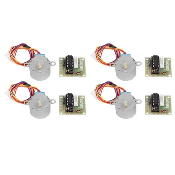 

4 Set Speed Reduction Stepper Motor 4-Phase + UL2003 Drive Board Test Module Electrical Parts