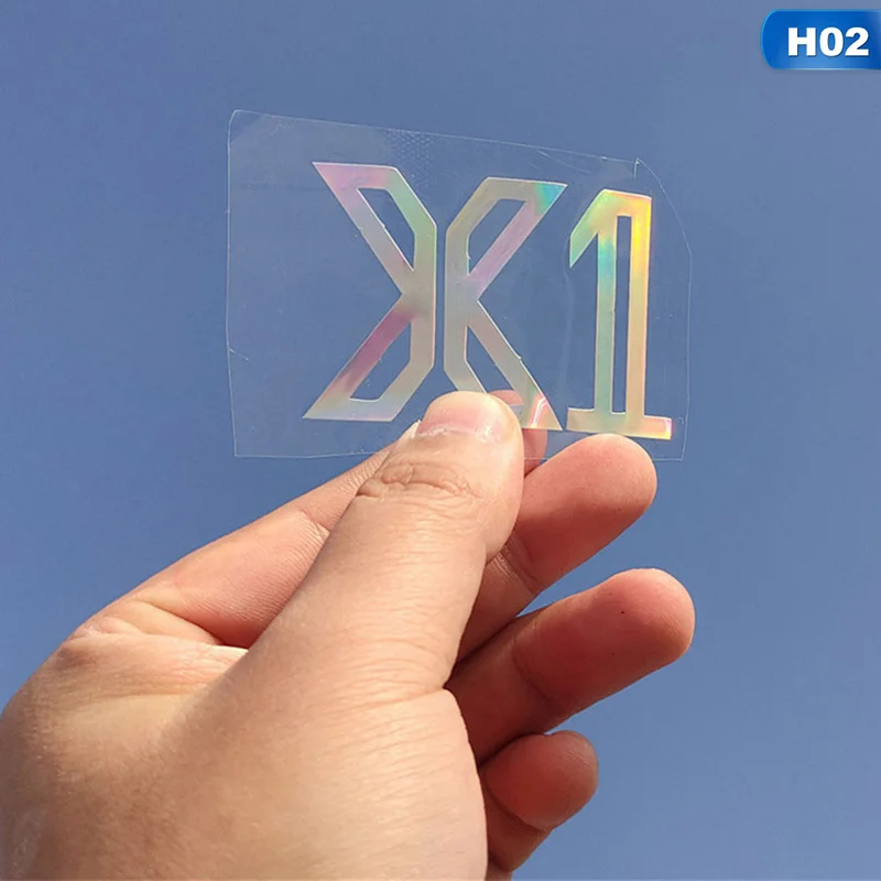 KPOP X1 GOT7 SEVENTEEN TWICE EXO DAY6 CIX NCT ASTRO IKON Корейская команда лазерные наклейки для ArmyBomb Lightstick наклейки для ноутбука Декор