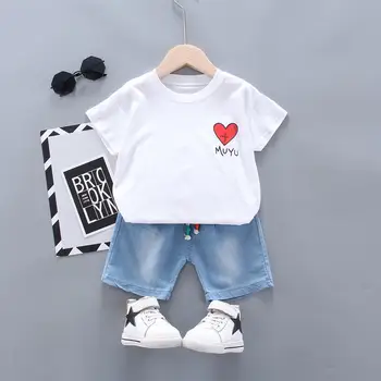 

Fashion Summer Children Boys Girls Clothes Kids Cotton catoon T-Shirt Short 2Pcs/Sets Toddler Clothing Sets Infants Tracksuits