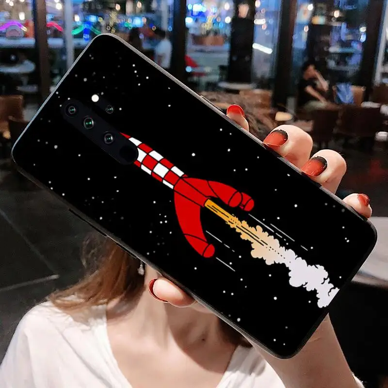 HUAGETOP Cổ Điển Pháp Hoạt Hình Những Cuộc Phiêu Lưu Của Tintin Ốp Lưng Điện Thoại Redmi Note 9 8 8T 8A 7 6 6A Đi Pro Max Redmi 9 K20 K30 xiaomi leather case design Cases For Xiaomi