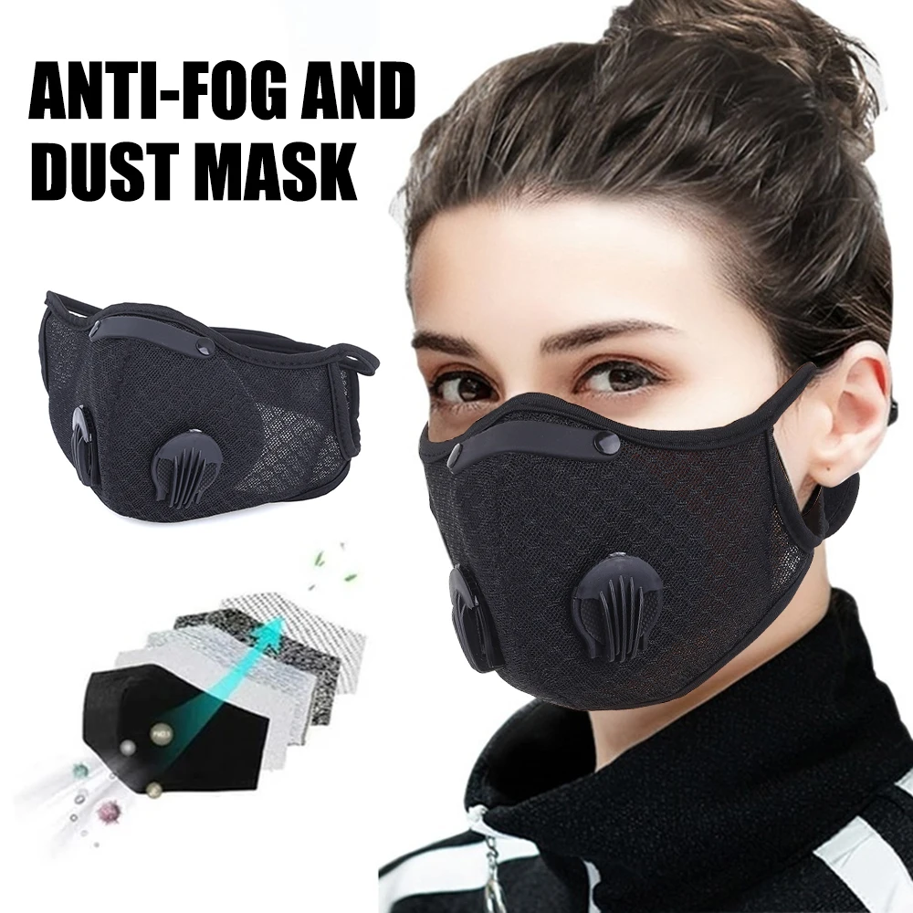 

2020 New Outdoor sports cycling mask reusable dust mask cycling half mask anti-pollution bacteria fog face mask for bike riding
