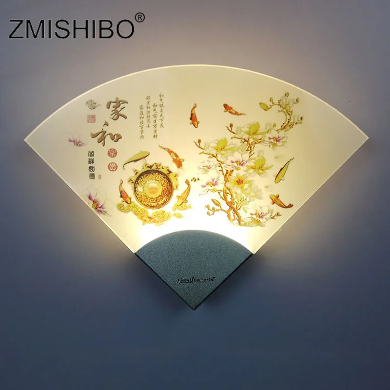 ZMISHIBO Веерообразный светодиодный настенный светильник домашнее украшение для