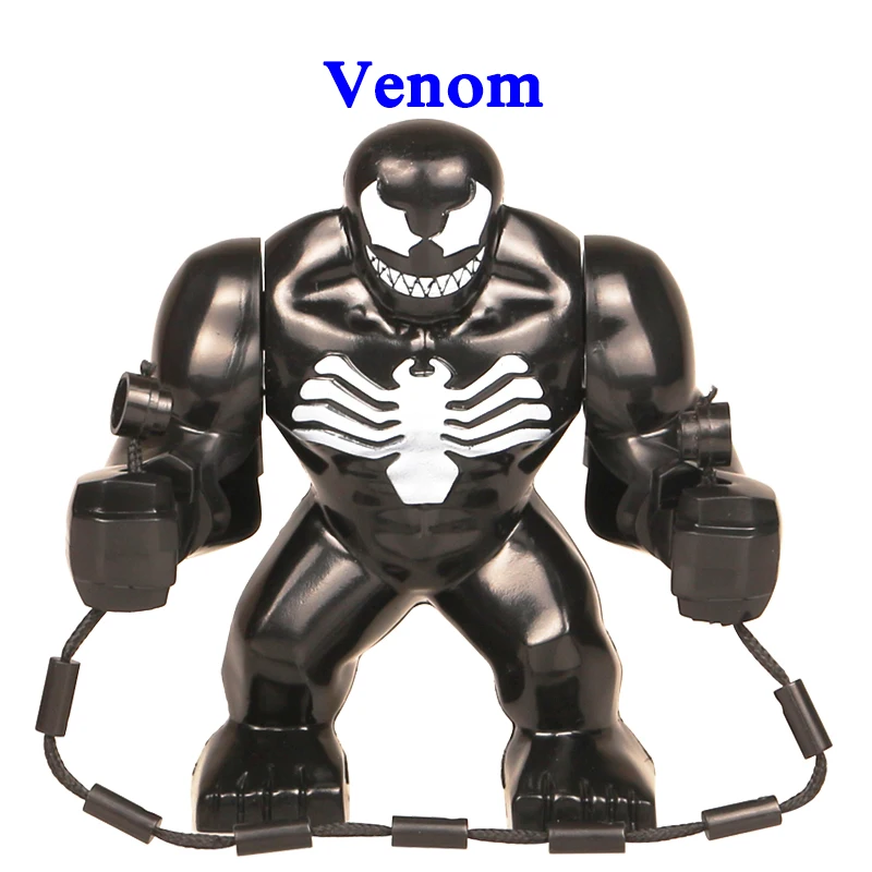 1 шт. фигурка супергероя Мститель конец игры капитан Марвел муравьица ОСА Скарлет ведьма строительные блоки игрушки-Халк для детей - Цвет: Venom