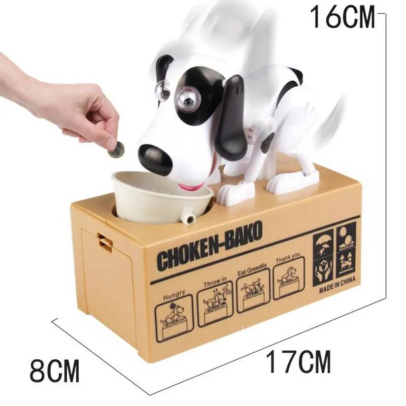 Robotic Dog Banco Canino Money Box Automatic Stole Coin Piggy Bank Saving Box Gifts For Kid Baby Child