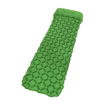 

Diamond-shaped push-in automatic inflatable cushion with pillow Topselling Inflatable Sleeping Pad Camping Mat With Pillow air