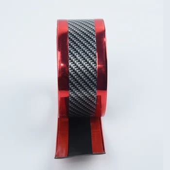 

New Product 1x Car Truck SUV Carbon Fiber Door Sill Scuff Plate Guard Pedal Protector Strips