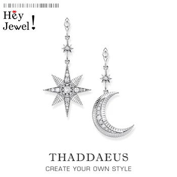 Magical Star & Moon Drop Earrings,Thomas Fashion Boho Look Jewelry For Women,2020 Summer New Ts Sterling Silver 925 Vintage Gift