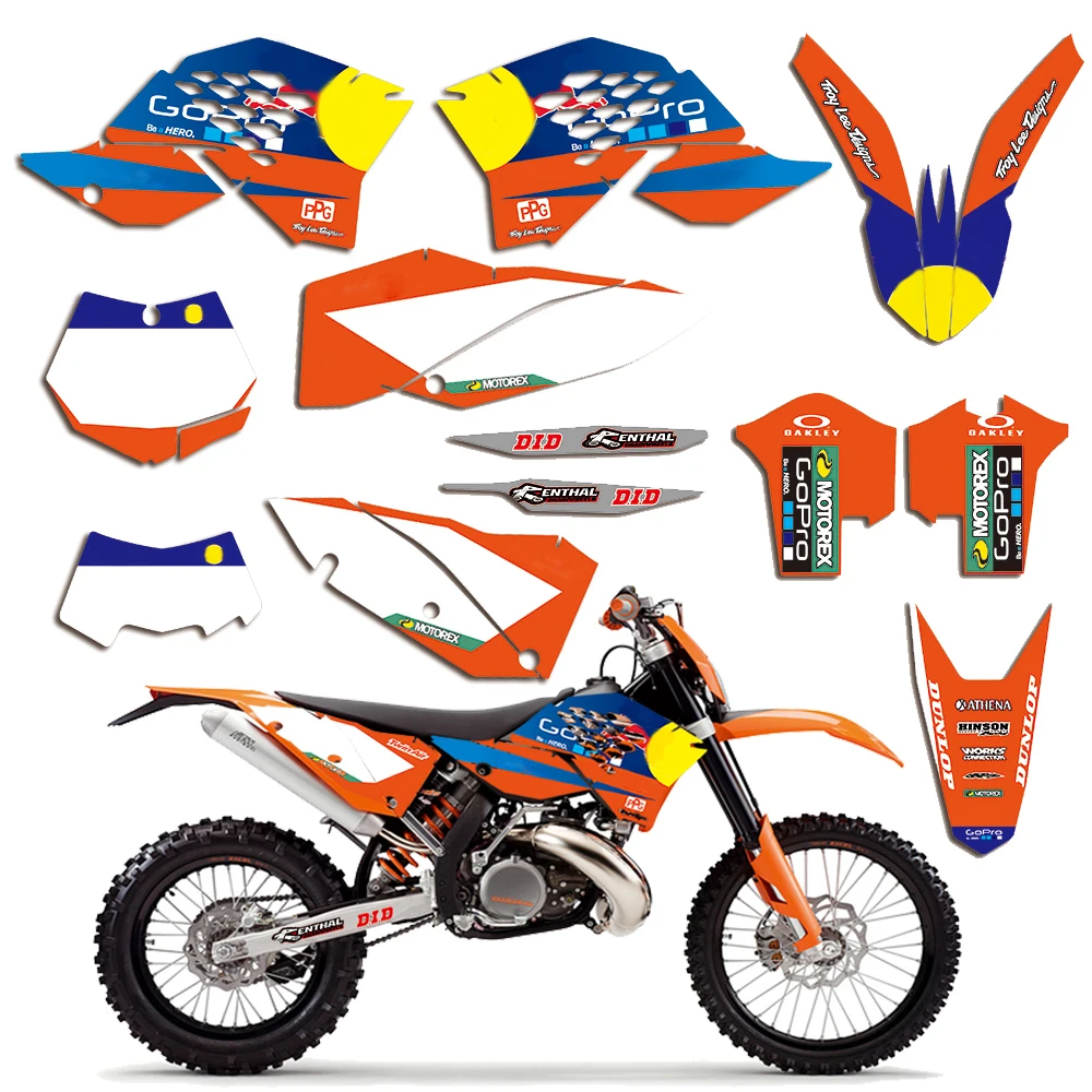 2017 2018 2019 KTM XCW GRAPHICS KIT DECO DECALS 250 350 450 500