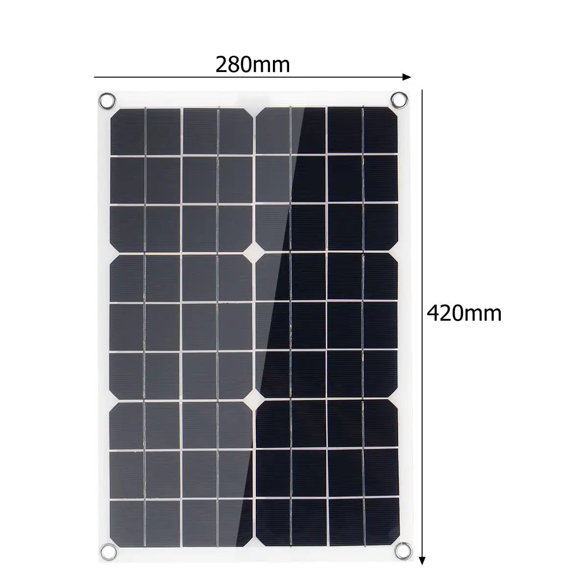 60W Solar Panel Dual USB Output Solar Cells Poly Solar Panel 10A Controller for Car Yacht 12V Battery Boat Charger