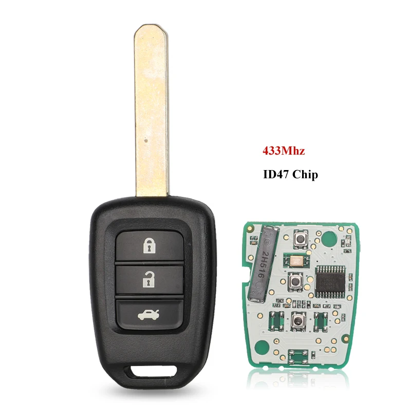 Keyforkess 5pcs 313.8/433Mhz ID47 portachiavi per auto portachiavi a distanza per Honda 2013-2015 CRV 2013-2017 Accord Civic Fit MLBHLIK6-1TA ID47 10 Keyforkess 5pcs 313.8/433Mhz ID47 portachiavi per auto portachiavi a distanza per Honda 2013-2015 CRV 2013-2017 Accord Civic Fit MLBHLIK6-1TA ID47 - H3f15c7899f2b4641929ab9e639a7124ae