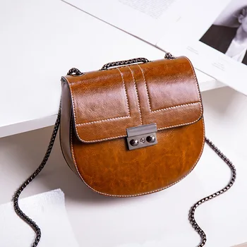 

Women's Fashion Vintage Saddle bag Shoulder Bag Chain Flap Crossbody Bag Handbag Casual Bag Lady's Office Daily Bag