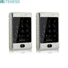 Retekess 2 шт. T-AC01 RFID Контроль доступа сенсорная клавиатура система контроля допуска к двери 125 кГц KDL металлический чехол Корпус подсветка F9503D