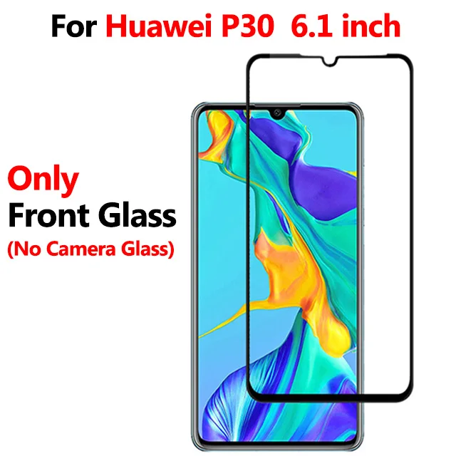 2 в 1 закаленное стекло для huawei P30 P30 lite P20 pro стекло Psmart Защитная пленка для объектива Стекло для huawei P20 P30 lite - Цвет: Only Front Glass