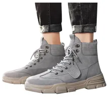 Военные ботинки мужские модные мужские ботинки в стиле ретро; сезон осень-зима; уличные ботинки на шнуровке; рабочие ботинки в стиле пустыни; тактильные ботинки в стиле милитари; Zapatos# g4