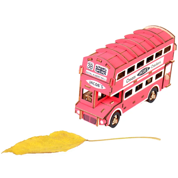 

Wooden Toys 3d Jigsaw Puzzle Assembled Diy Handmade Children Customized Early Education Buiding Blocks Bricks