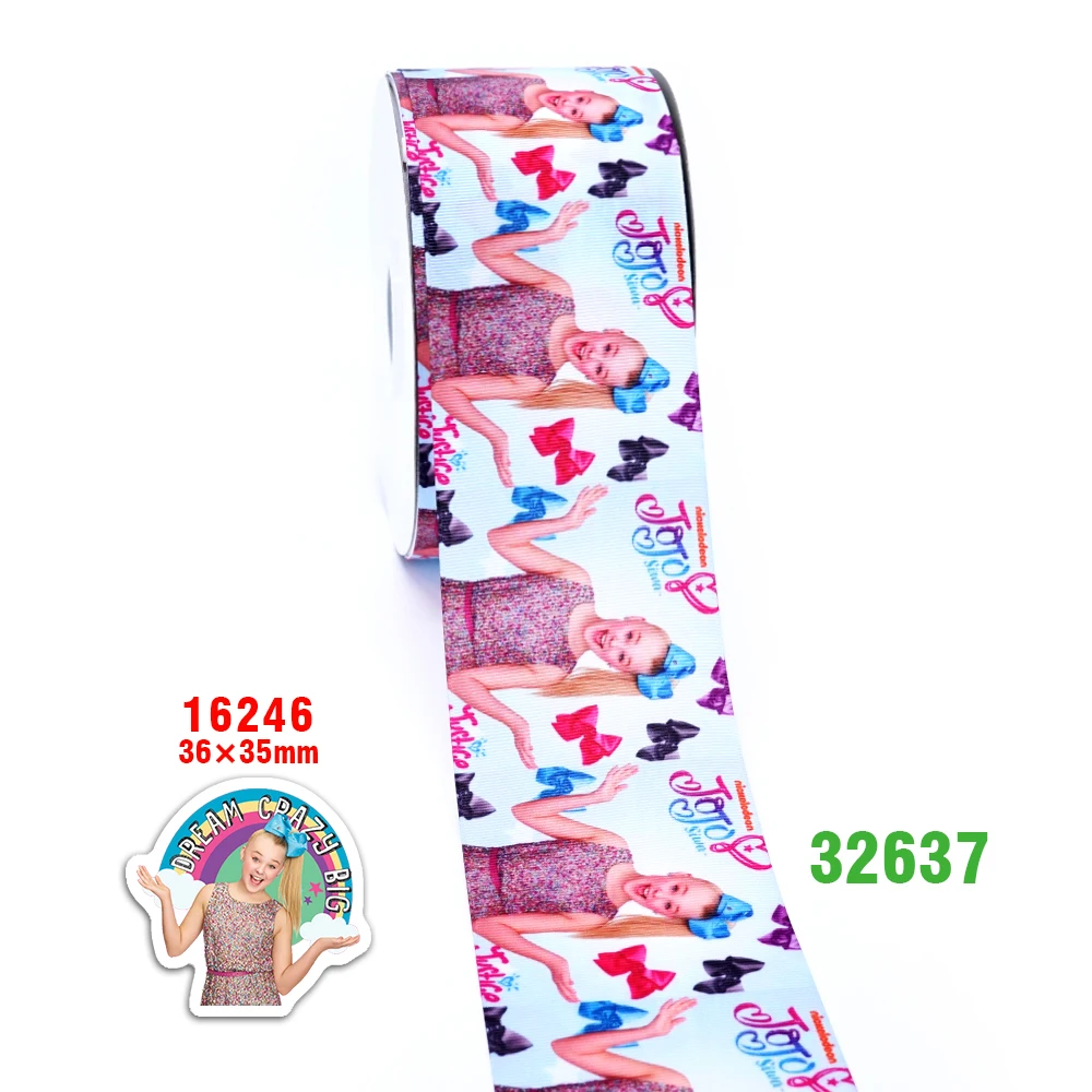 32637 50 ярдов мультфильм печатных корсажная лента 32635 - Цвет: 32637