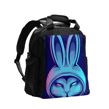 

Baby Diaper Bag Cool Rabbits Maternity Bag for Disposable Reusable Wet Dry Diaper Bag Double Handle Wetbag