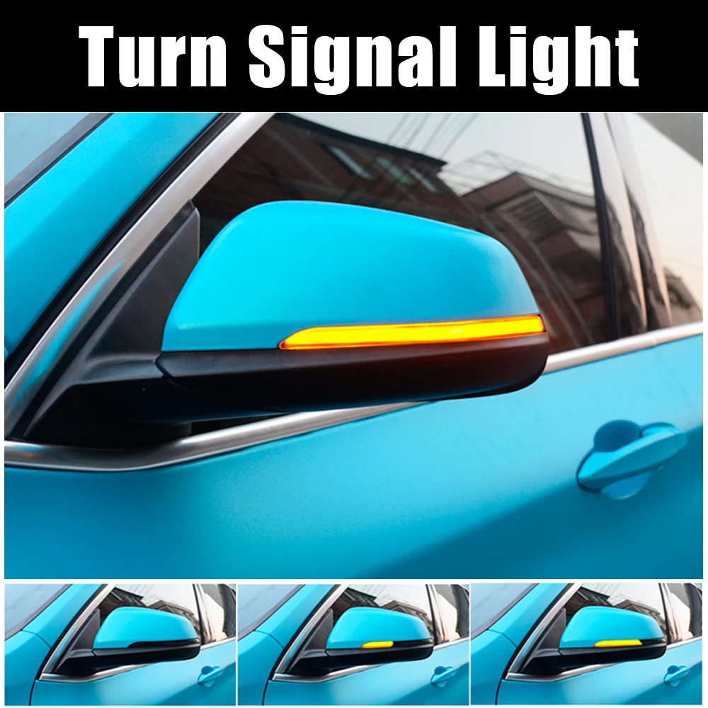 

For BMW X2 X1 F48 F49 1/2 series F45 F46 F52 2016-2018 Side Rear-View Mirror Indicator Blinker Flowing LED Turn Signal Light