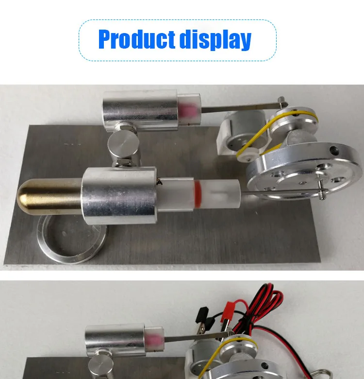 Двигатель Стирлинга, большая лампочка, генератор, двигатель внешнего сгорания, микрогенератор, модель двигателя, мини паровой двигатель
