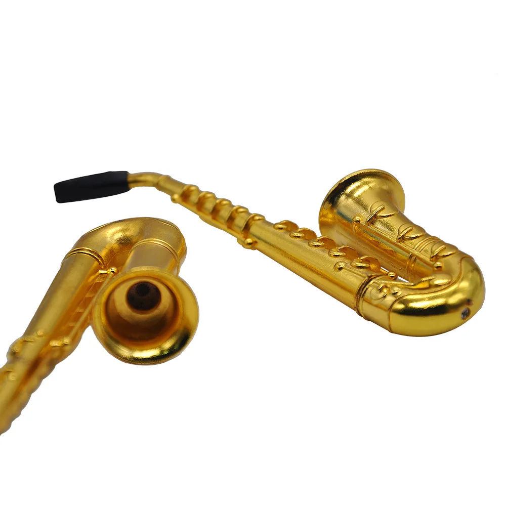 creative style Saxophone shape smoking pipes,tobacco pipe & smoking accessories, the smoke pipe can be given as a gift
