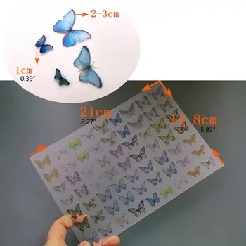 

4Pcs 3D Colorful Butterfly Heat Shrink Handmade Nail Art Earrings Shrinks Dinks Jewelry Making