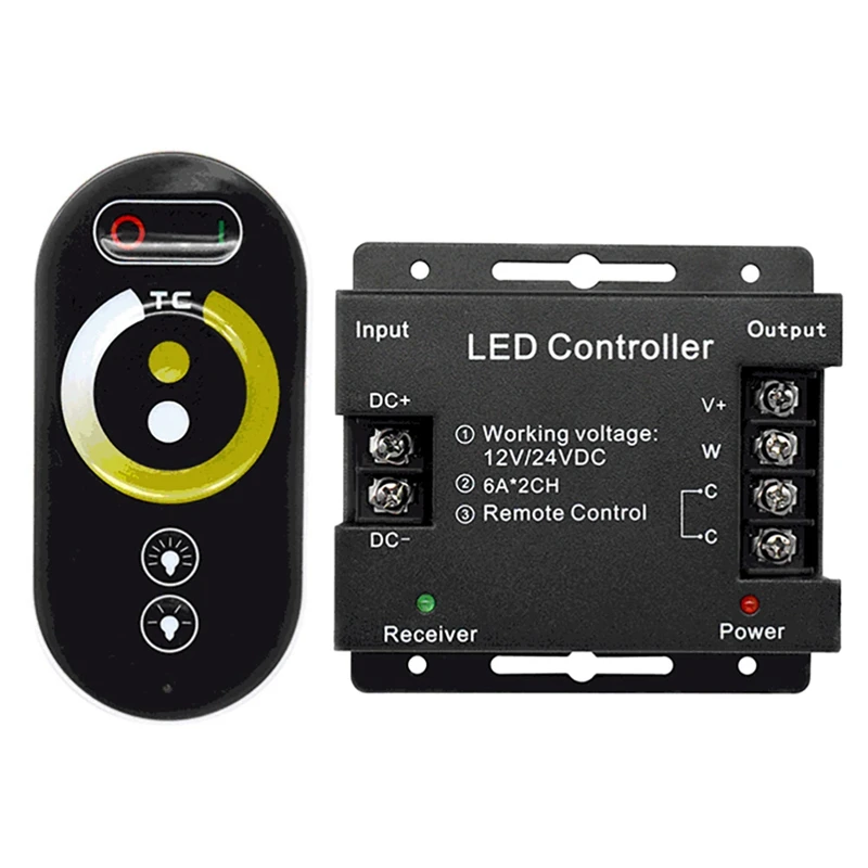 LED Controller Full Press Remote Control Dual Color Temperature Led Dimming and Mixing RGB Dimmer | Безопасность и защита